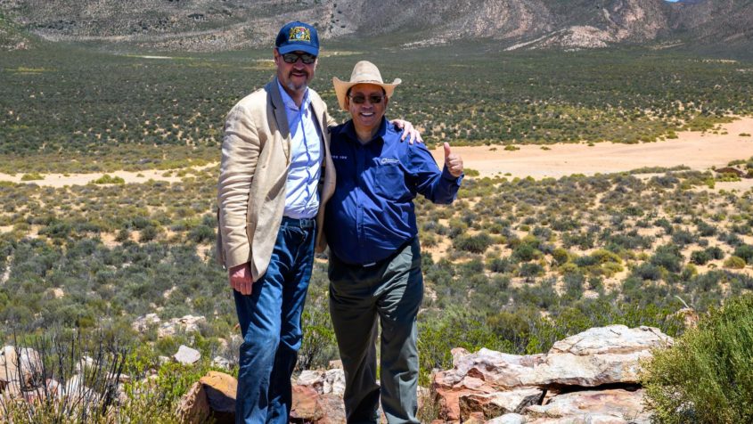 Ministerpräsident Dr. Markus Söder (links) und Westkaps Minister ...