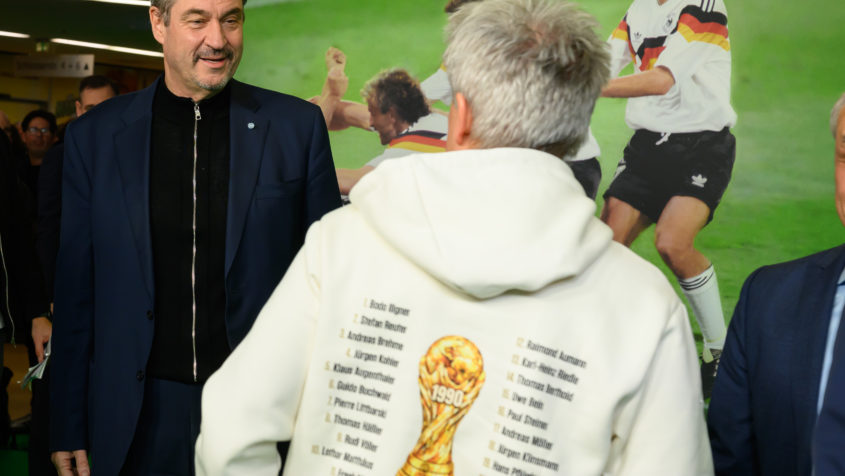 Ministerpräsident Dr. Markus Söder im Gespräch.